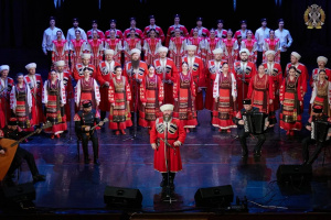 Кубанский казачий хор выступил в столице Адыгеи 