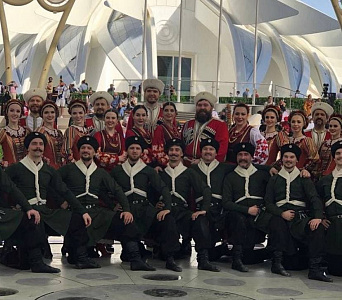  Кубанский казачий хор выступил в рамках Национального дня России на Всемирной универсальной выставке «ЭКСПО-2020»