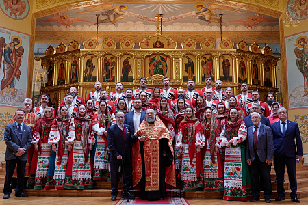 Кубанский казачий хор выступил в Академии Генштаба ВС РФ