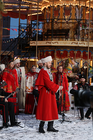 Кубанский казачий хор поздравил страну с Днём защитника Отечества в эфире Первого канала