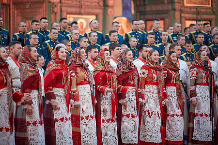 Кубанский казачий хор стал участником Третьего Рождественского хорового Собора в Главном храме ВС РФ